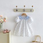 【80-130cm】ワンピース 女の子 折り襟 カートゥーン - 画像 (4)