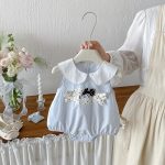 【66-90cm】ロンパース ベビー アップリケ ノースリープ - 画像 (4)
