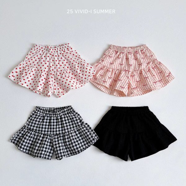 【73-120cm】ショートパンツ ベビー 薄手 フリル 合わせやすい