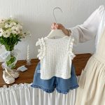 【73-100cm】トップスorショートパンツ ベビー リボン付き おしゃれ - 画像 (5)