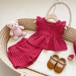 【73-120cm】セットアップ ベビー チェック柄 おしゃれ - 画像 (3)