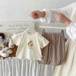 【73-100cm】セットアップ ベビー カートゥーン プリント - 画像 (5)