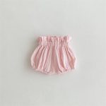 【73-100cm】ショートパンツ ベビー バルーンパンツ 無地 シンプル - 画像 (5)