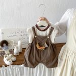 【66-90cm】セットアップ ベビー カートゥーン シンプル - 画像 (4)