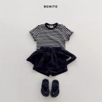 【73-120cm】半袖Ｔシャツ ベビー 柔らかい ボーダー柄 - 画像 (5)
