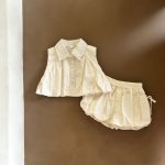 【73-120cm】セットアップ ベビー 折り襟 おしゃれ - 画像 (7)