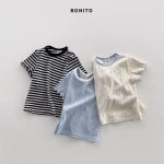 【73-120cm】半袖Ｔシャツ ベビー 柔らかい ボーダー柄