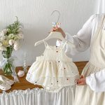 【66-90cm】ロンパース ベビー 切り替え キャミソール - 画像 (3)