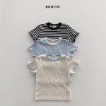 【73-120cm】半袖Ｔシャツ ベビー 柔らかい ボーダー柄 - 画像 (3)