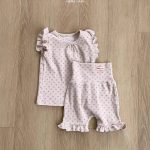 【73-120cm】セットアップ ベビー 花柄 ノースリープ - 画像 (4)