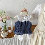 【73-100cm】トップスorスカート ベビー キャミソール チェック柄 - 画像 (5)