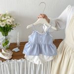 【73-100cm】キャミソールorショートパンツ ベビー リボン付き おしゃれ - 画像 (4)