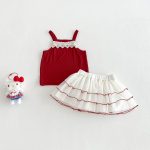 【77-100cm】セットアップ ベビー レース チュール - 画像 (6)