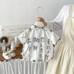【66-90cm】ロンパース ベビー プリント トレンド - 画像 (4)