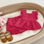 【73-120cm】セットアップ ベビー チェック柄 おしゃれ - 画像 (5)