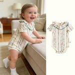 【66-90cm】ロンパース ベビー フリル 薄手 シンプル - 画像 (3)