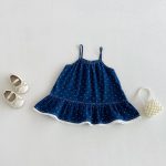 【73-100cm】ワンピース ベビー ハート キャミソール - 画像 (2)