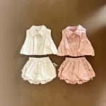 【73-120cm】セットアップ ベビー 折り襟 おしゃれ - 画像 (3)