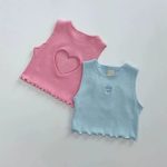 【73-120cm】ベスト ベビー ハート ファッション - 画像 (2)