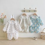【80-130cm】ルームウェア 女の子 折り襟 かわいい - 画像 (5)