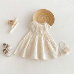 【80-130cm】ワンピース 女の子 無地 ノースリープ - 画像 (2)