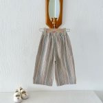 【80-130cm】パンツ 女の子 ストライプ カジュアル - 画像 (4)