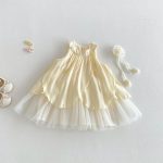 【73-100cm】ワンピース ベビー フラワー ホルターネック - 画像 (6)