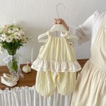 【73-100cm】セットアップ ベビー フリル シンプル - 画像 (5)