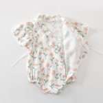 【66-90cm】ロンパース ベビー ひまわり フリル - 画像 (3)