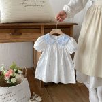 【80-130cm】ワンピース 女の子 折り襟 カートゥーン - 画像 (5)