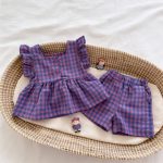 【73-120cm】セットアップ ベビー チェック柄 おしゃれ - 画像 (4)