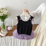 【73-100cm】トップスorスカート ベビー ノースリープ チュール - 画像 (6)