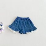 【73-100cm】トップスorショートパンツ ベビー フリル 韓国風 - 画像 (6)