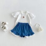 【73-100cm】トップスorショートパンツ ベビー 切り替え 履きやすい - 画像 (3)