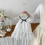 【73-100cm】ワンピース ベビー ホルターネック ドット柄 - 画像 (3)