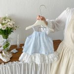 【73-100cm】トップスorスカート ベビー ジャカード レース - 画像 (6)
