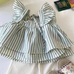 【73-120cm】トップスorパンツ ベビー トレンド ストライプ - 画像 (3)