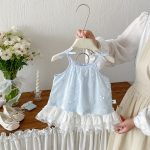 【73-100cm】トップスorスカート ベビー ジャカード レース - 画像 (4)