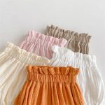 【73-100cm】ショートパンツ ベビー バルーンパンツ 無地 シンプル - 画像 (10)