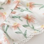 【66-90cm】ロンパース ベビー ひまわり フリル - 画像 (5)