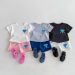 【80-130cm】半袖Ｔシャツorショートパンツ キッズ服 プリント カジュアル - 画像 (3)