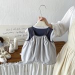 【66-90cm】セットアップ ベビー 配色 熊柄 カートゥーン - 画像 (4)