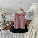 【73-100cm】ベストorスカート ベビー ボーダー柄 かわいい - 画像 (7)