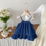 【73-100cm】ワンピース ベビー ハート キャミソール - 画像 (4)