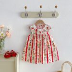 【80-130cm】ワンピース 女の子 刺繍 ウサギ ノースリープ - 画像 (4)