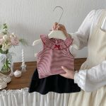 【73-100cm】ベストorスカート ベビー ボーダー柄 かわいい - 画像 (5)