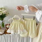【73-100cm】セットアップ ベビー フリル シンプル - 画像 (4)