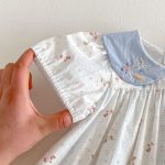 【80-130cm】ワンピース 女の子 折り襟 カートゥーン - 画像 (8)