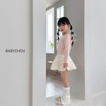 【73-120cm】スカート ベビー リボン付き フリル 無地 - 画像 (5)