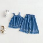 【73-100cm】セットアップ ベビー デニム カジュアル - 画像 (6)